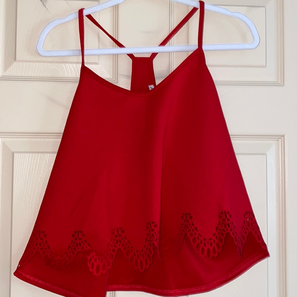 Cropped Red Tank